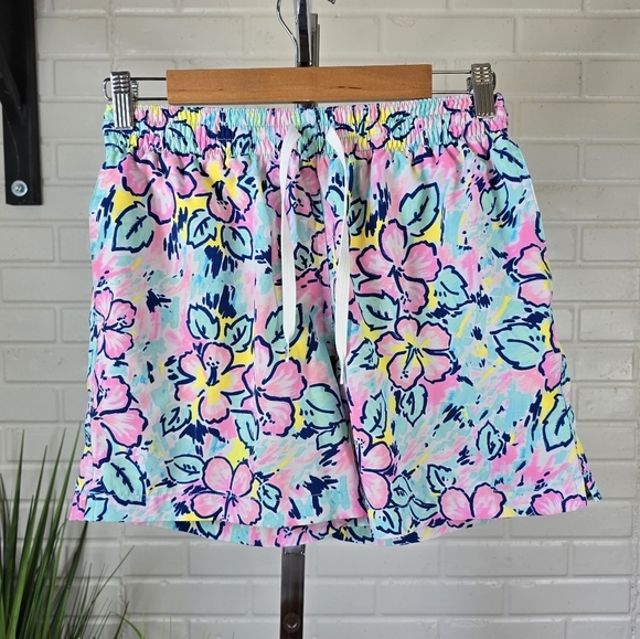 Chubbies Floral Print Drawstring Swim Trunks In Vaction Bloom Size Small - Picture 12 of 12